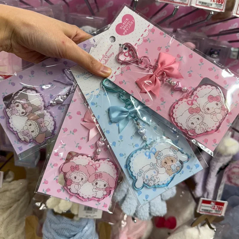 

In Stock Genuine Sanrio&Mikko Plush Pendant Hellokitty Kuromi Melody Plush Hairclip Limited Edition Customized Version Plush Toy