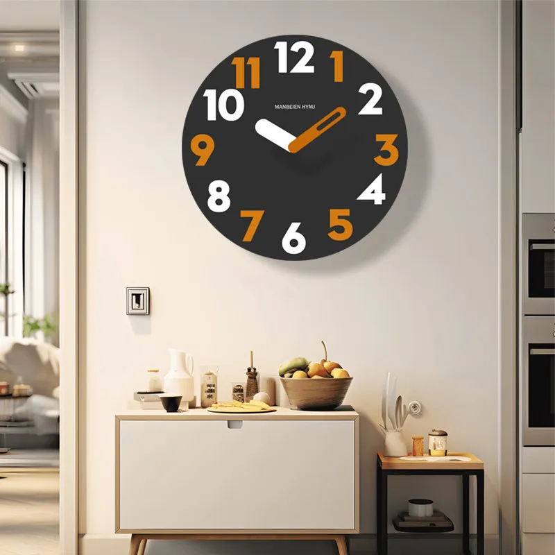 Mechanic Digital Retro Wall Clock Accessories Round Beautiful Clockwork Silent Wall Clock Industrial Reloj De Pared Home Decor