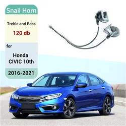Car Snail Type Horn Accessories Modified Tweeter High Bass Styling For Honda CIVIC 10TH 2016-2021