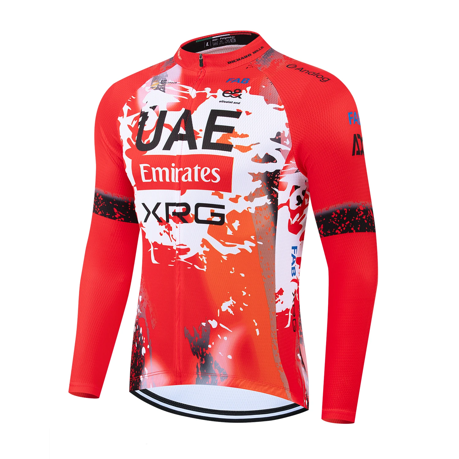 

2026 UAE Men's Cycling Jersey Autumn Long Sleeve Lightweight Pro Team Anti-sweat Breathable Road Bike Jersey Bicycle Shirt