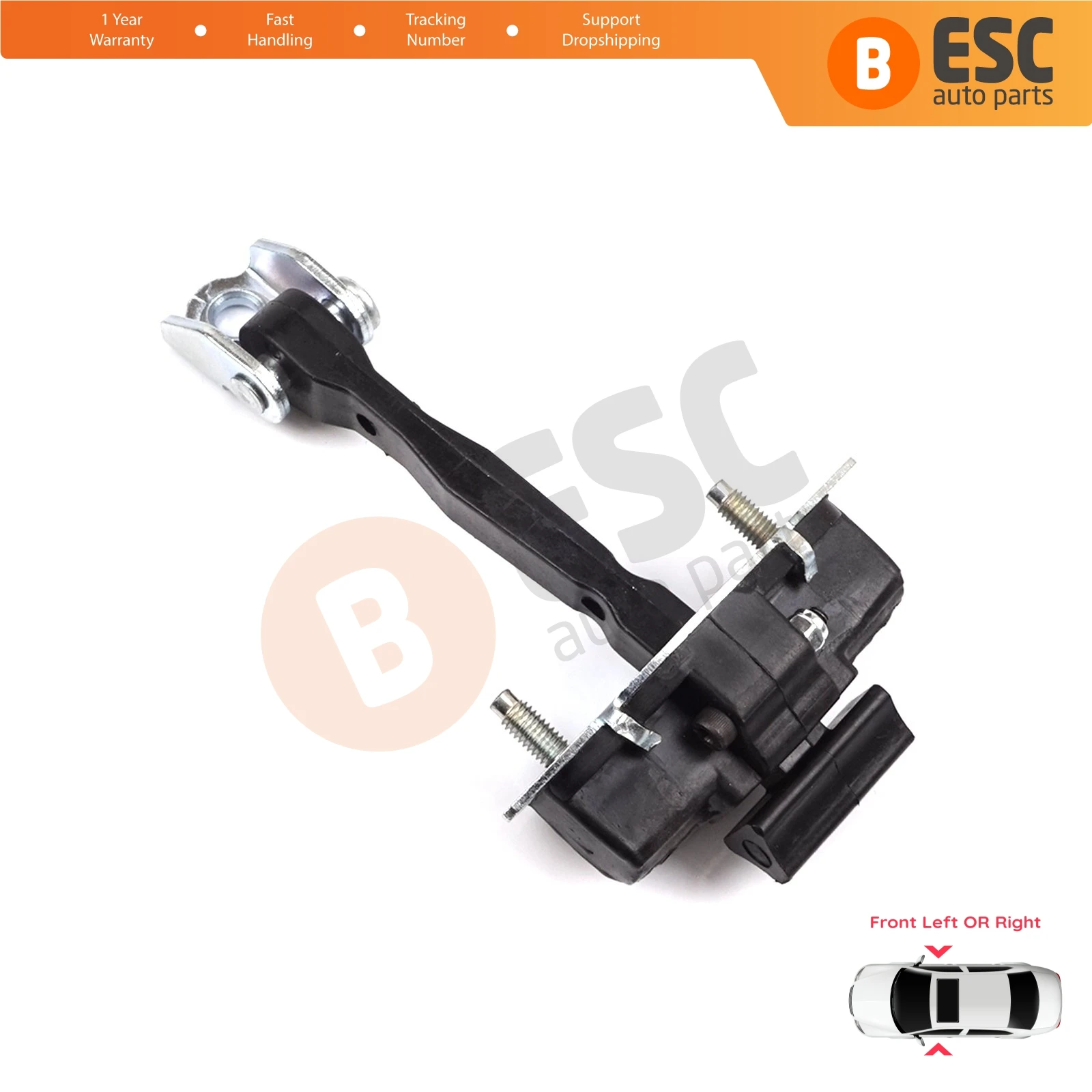 

EDP1279 Front Left or Right Door Catch Hinge Brake Stop Check Strap Limiter for Fiat 500X 334 2014-On 51939940