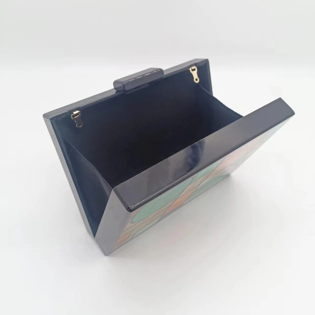 Geometric Acrylic Box Evening Clutch Bags For Wedding Party Women Luxury Designer Flap Black Red Striped Purses And Handbags