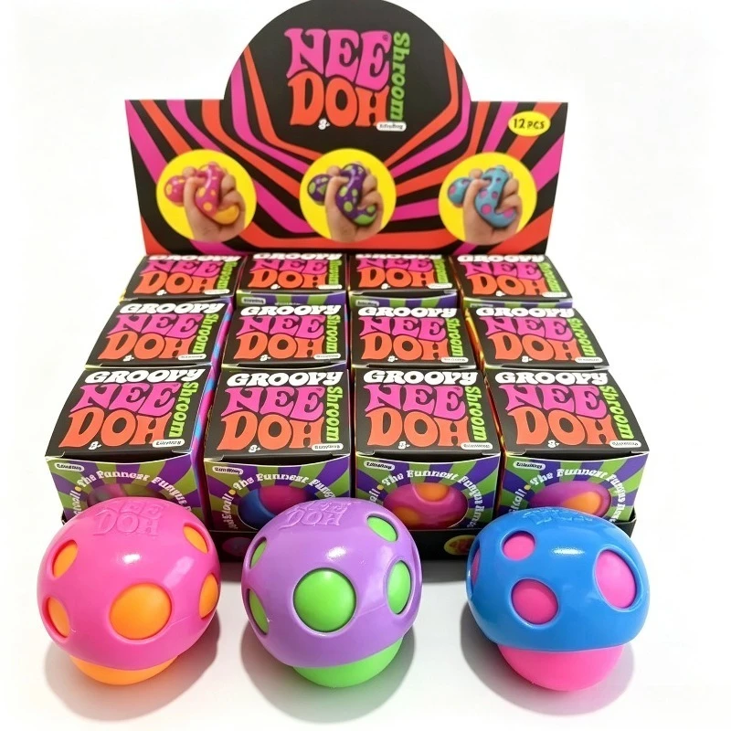 Schylling Needoh Atomic Stress Relief Ball Squishies Toy Blind Box Adult Party Gift Tool Stress Relief Toy Fidget Toys Squishy