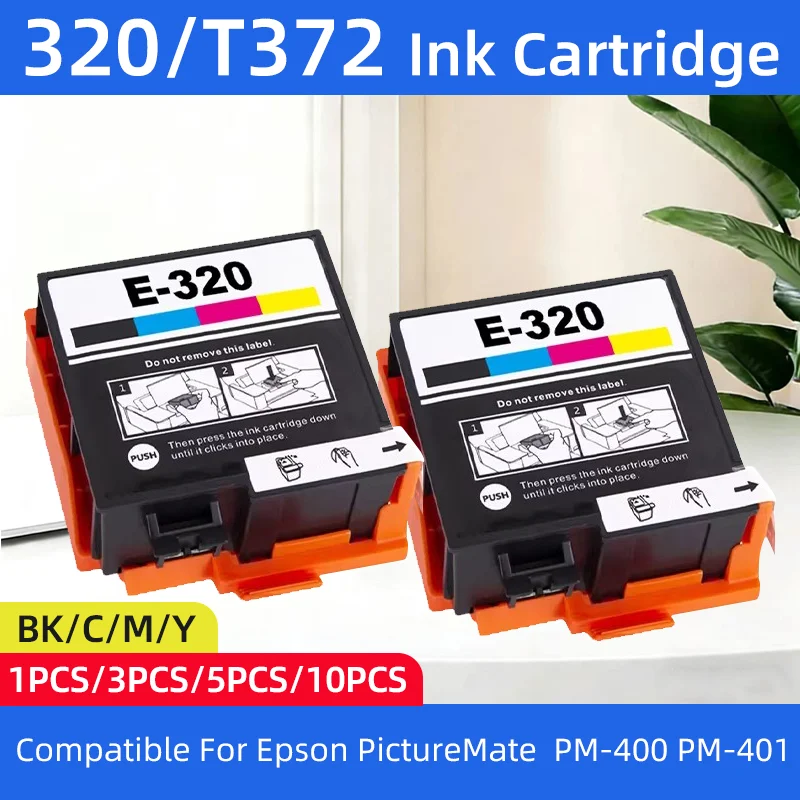 

320 T320 E-320 E320 Ink Cartridge Compatible for Epson PictureMate PM-400 PM-401 Printer 4color（BK/C/M/Y）