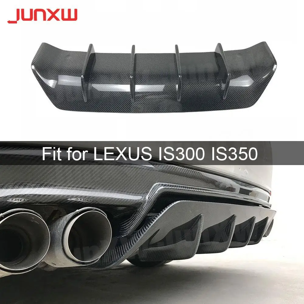 

Carbon Fiber FRP Black Rear Bumper Lip Diffuser Bumper Protector for LEXUS IS300 IS350 IS F Sport Sedan 4 Door 17-18