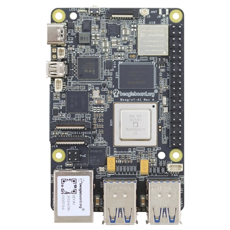 BEAGLE-AI 102991834 4TOPS لوحة تقييم معالج Hashrate AI عالية الأداء لتطوير Edge AI #2