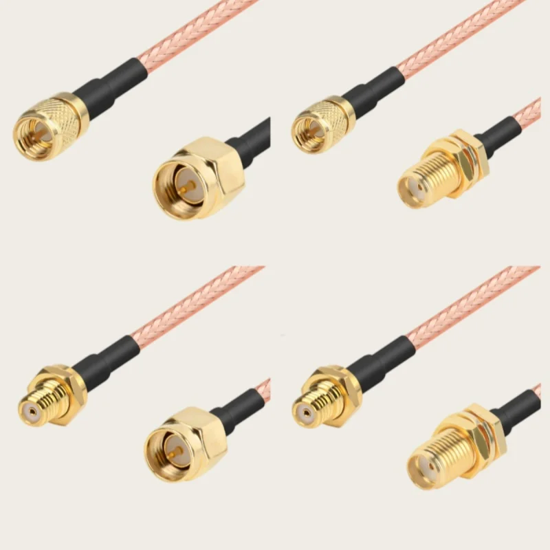 RG316 Cable SMA to M5/L5 Male and Female acceleration sensor adapter 10-32UNF