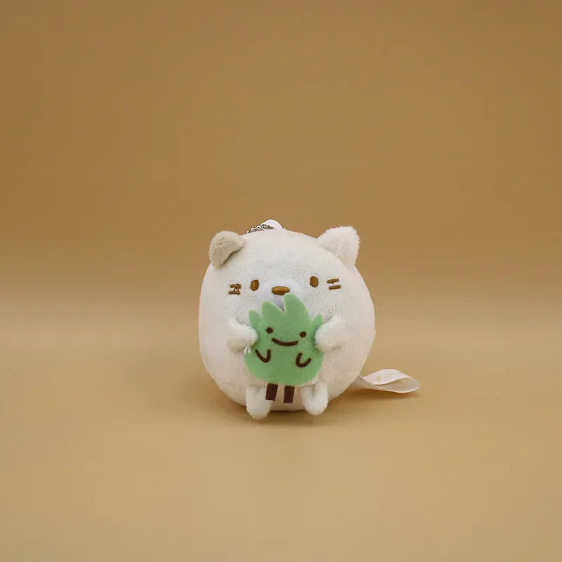 9cm Kawaii Japanese Sumikko Gurashi 10pcs/lot Corner Bio Plush Keychain Pendants Toys new Stuffed Cloak Animals Lovely Bag Xmas