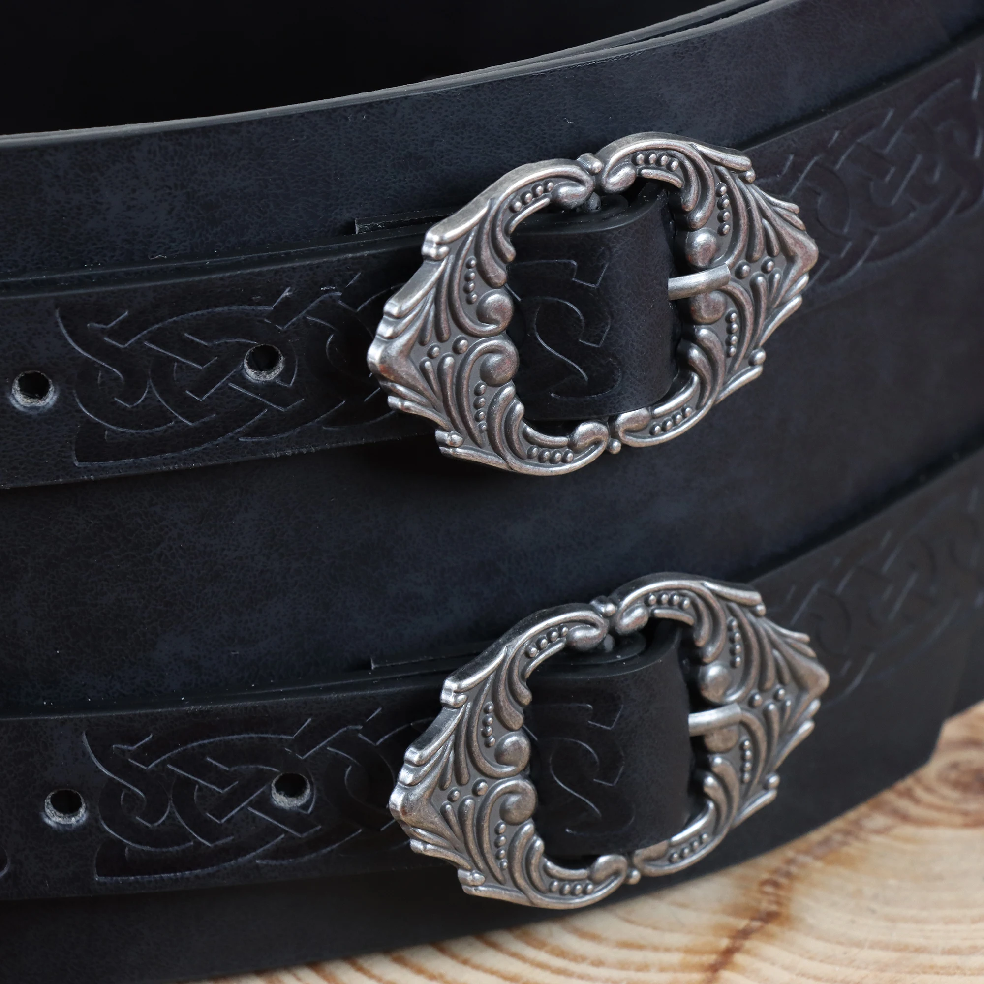 فايكنغ حزام عريض الخصر درع القرون الوسطى فو الجلود المحارب فارس حزام LARP زي للحزب تأثيري #5