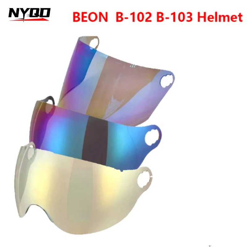 

Original BEON Half Helmet Visors for B-102 B-103 Helmet Extended Lenses Windshield Lenses Windproof Sun Protection