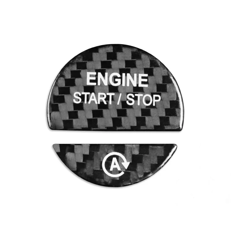 Carbon fiber One key start button ENGINE START STOP Decorative sticker For BENZ C S Class C200 C220d C260d C300 S400L S450L S500