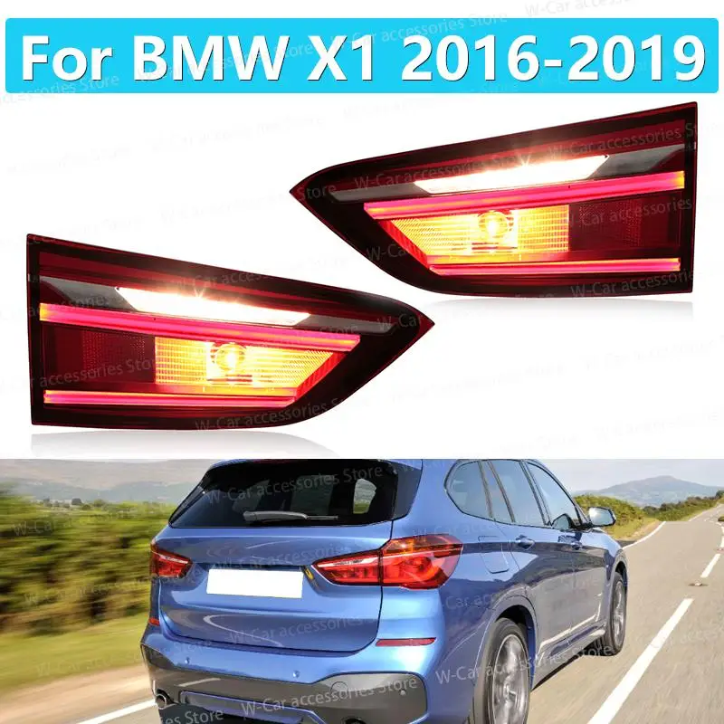 

For BMW X1 2016-2019 LED Tail Light Tail Light Assembly Rear Light Brake Warning Lamp Reversing Bumper 63217350697 63217350698