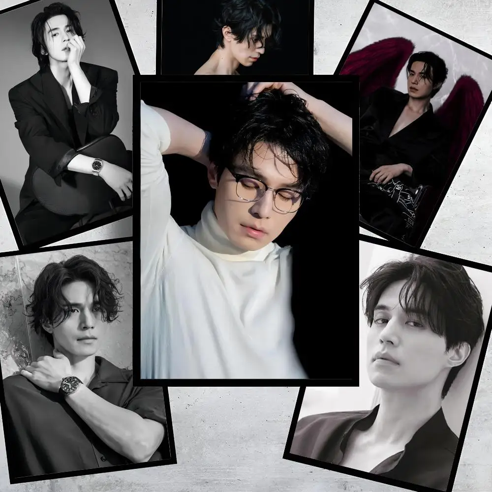 

Lee Dong W-Wook Poster HD Art Stickers Self-Adhesive Painting Modern Home Decor for Bedroom Living Room Wall Decals Gift