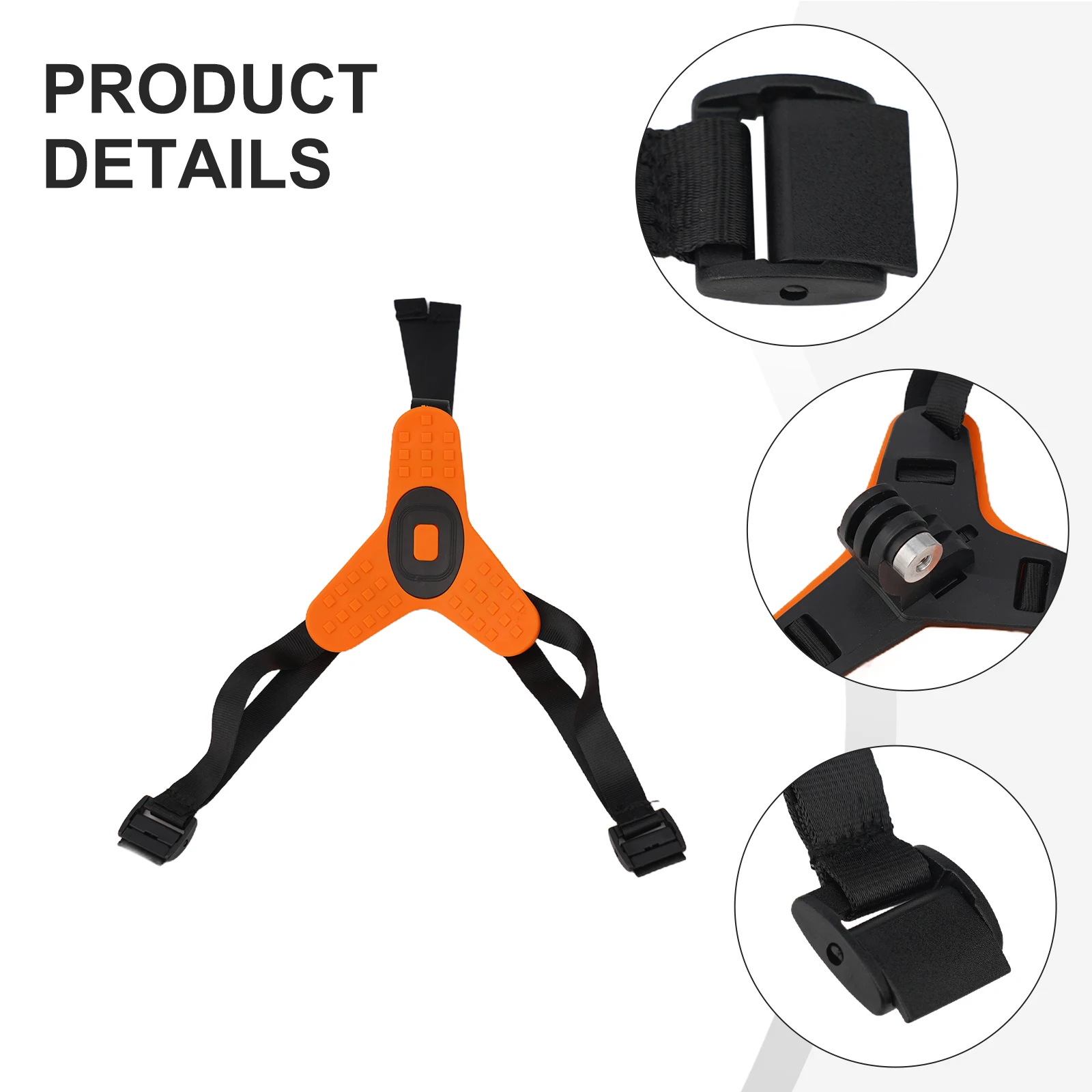 1pcs Motorcycle Helmet Chin Mount Strap 100*100*90mm Motorcycle Helmet Strap Chin Support Sports Camera Parts Helmet Strap