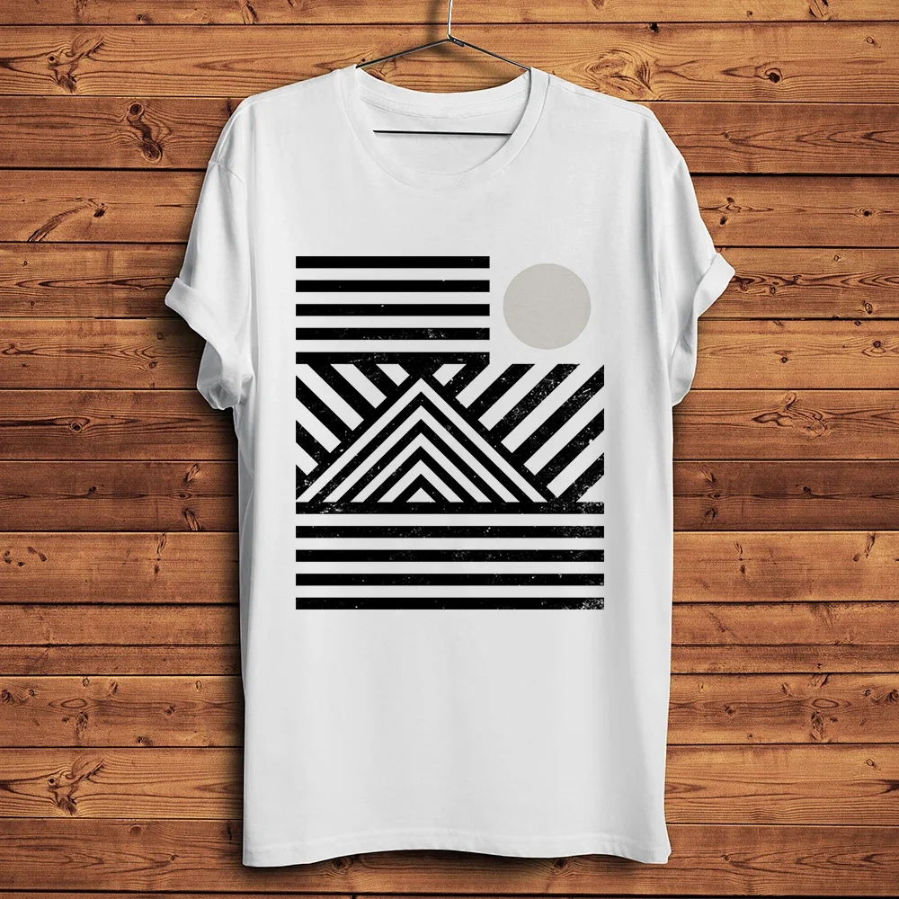 Abstract Moon Landscape,Funny Vintage T Shirt,men Summer New White Casual Short Sleeve Tshirt,Unisex Streetwear Tee