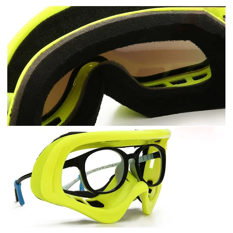 Lunettes de neige anti-buée pour enfants, lunettes de ski pour enfants, lunettes de soleil moto pour enfants, lunettes d'hiver pour adolescents, lunettes de montagne pour filles, 506