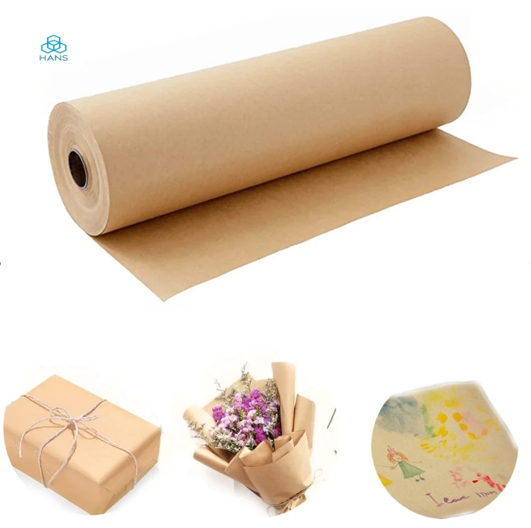 Conjunto de papel kraft para presente, embalagem de transporte, colisão tampão, etc., 10 metros