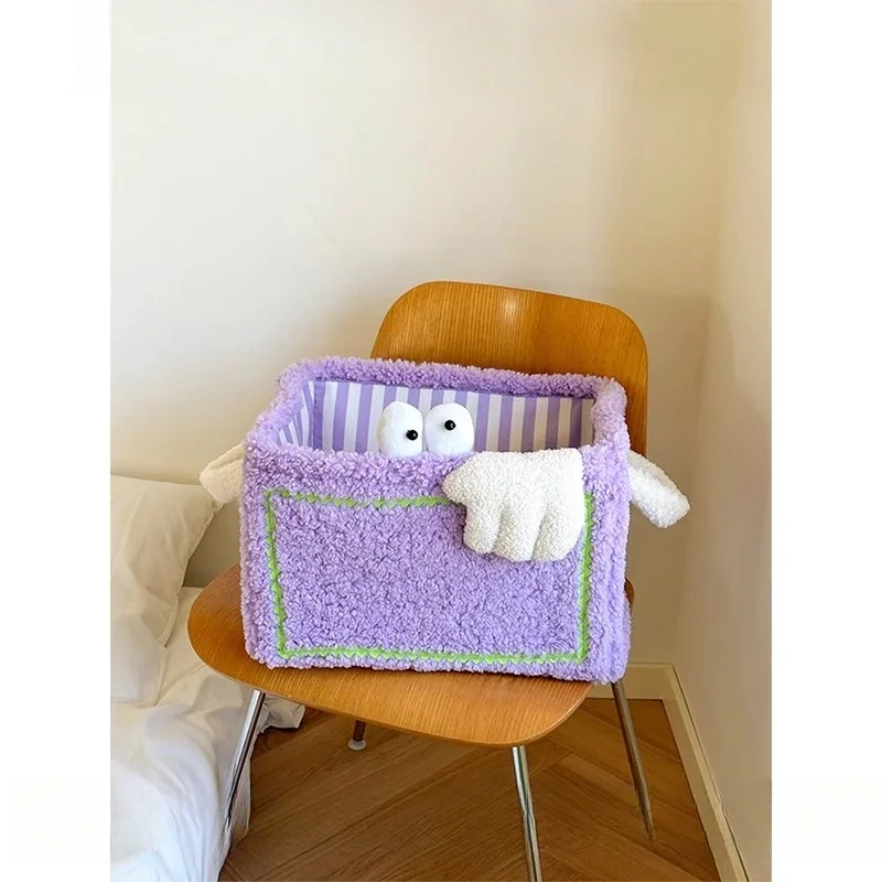 Storage Basket Finishing Box Fabric Storage Snack Bedside