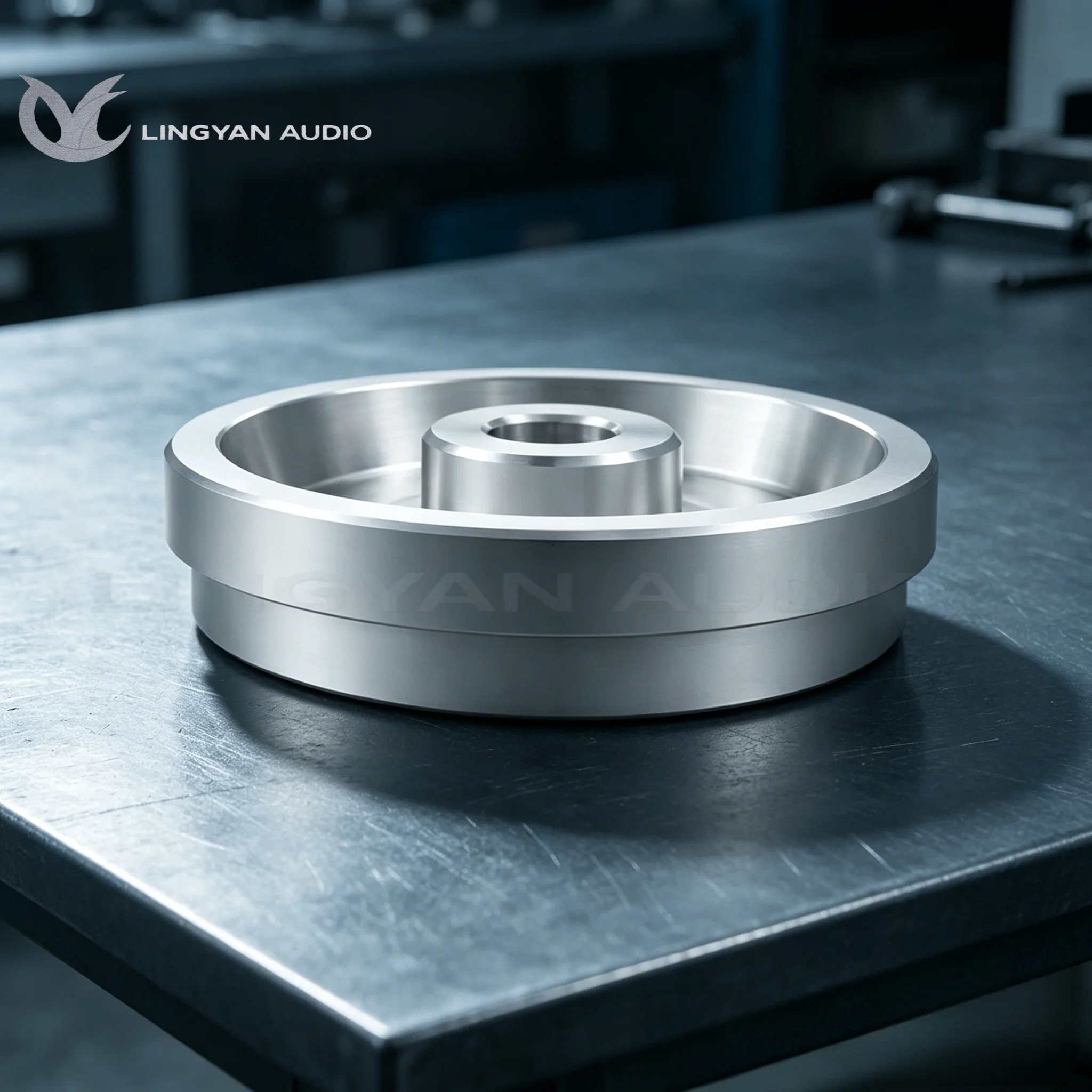 Turntable Accessory 45RPM Vinyl Adapter, Solid Aluminum Construction, Precision Machined For Thorens & Most Turntables