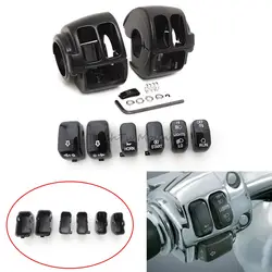 Motorcycle Accessories Switch Housing Cover Switch Cap Button For Harley Dyna Fat Bob Touring Road King Super Glide Softail