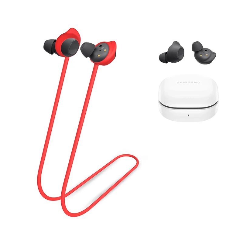 حزام سماعات أذن سيليكون مضاد للفقد ، حبل حامل سماعات الأذن ، سماعة رأس كابل ، حبل خيط العنق ، براعم المجرة FE #4