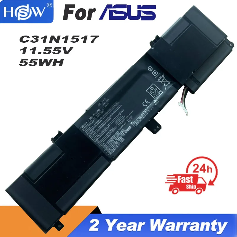 11.55V 55Wh C31N1517 Laptop Battery For Asus VivoBook Flip Q304UA 2-in-1-13.3" TP301UA TP301U Q304UA TP301