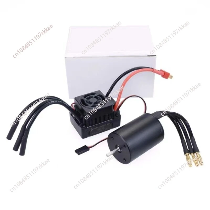 3650 Waterproof Brushless Motor & 60A ESC Combo Set Sensorless RC Car Motor 2600KV/3100KV/3900KV for 1/10 Scale