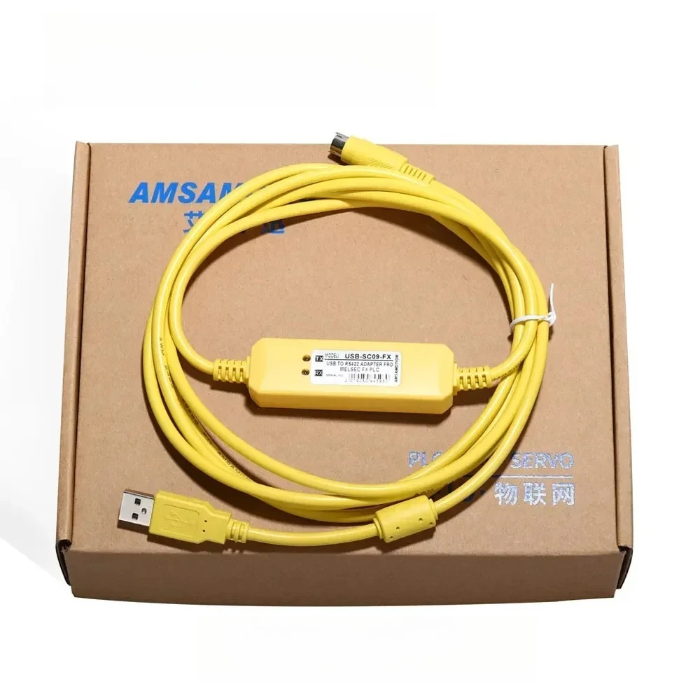 كابل تنزيل كابل برمجة USB-SC09-FX 3M مناسب لـ FX-USB-AW FX2N/FX1N/FX0N/FX0S/FX1S/FX3U PLC #3
