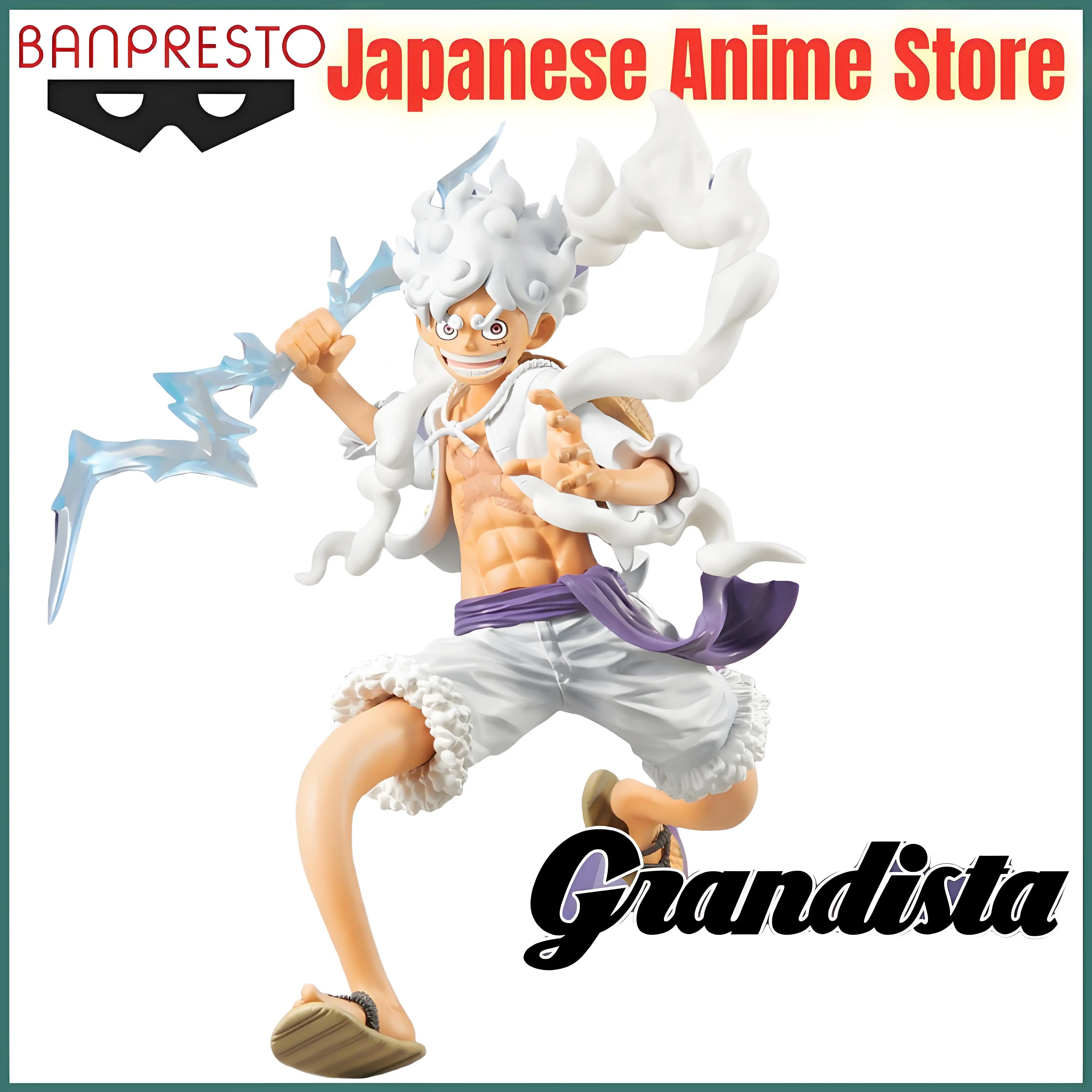 

Original One Piece Anime NIKA LUFFY Grandista with Thunder Anime Figure Action Figurine Model Figuarts Collector Decoration Toys
