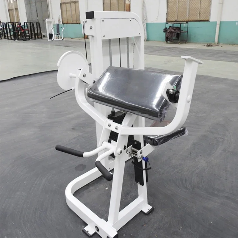 Commercial Use Safe and Reliable Aerobic Exercise Fitness Equipment Pin Loaded Bicep Curl Machine for Gym Fitness Equipment