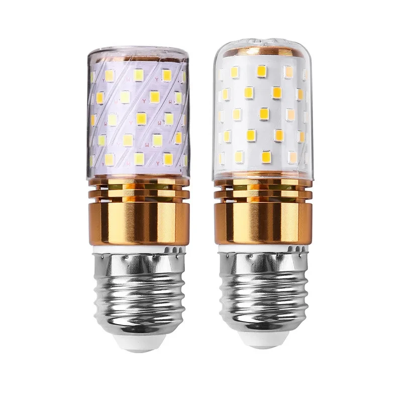 Lâmpada LED branca variável, boca de parafuso, super brilhante, economia de energia, quente, neutro, branco, E14, E27, tamanho, 90V-220V