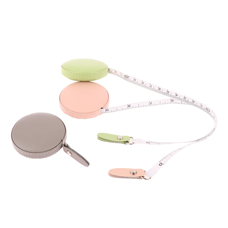 1Pc 1.5m Portable Heart Round Retractable Vintage Style Mini Tape Measure Retro Sewing Centimeter Inch Roll Tape