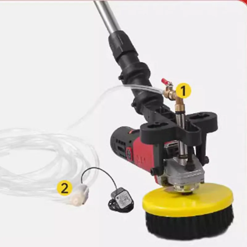 220V Multifunctional Electric Concrete Floor Scrubber Floor Cleaning Tool Handheld Marble Tile Cleaning Equipment