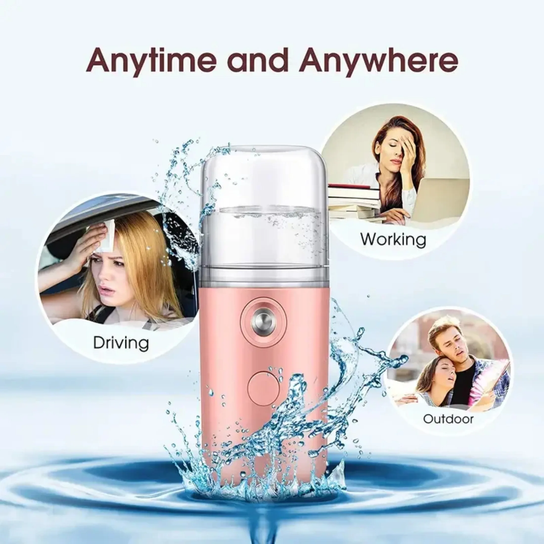 30ML Mini Steamer Personal Nano Sprayer USB Nebulizer Humidifier Moisturizing Hydrating ผู้หญิง Beauty Skin Care เครื่องมือ