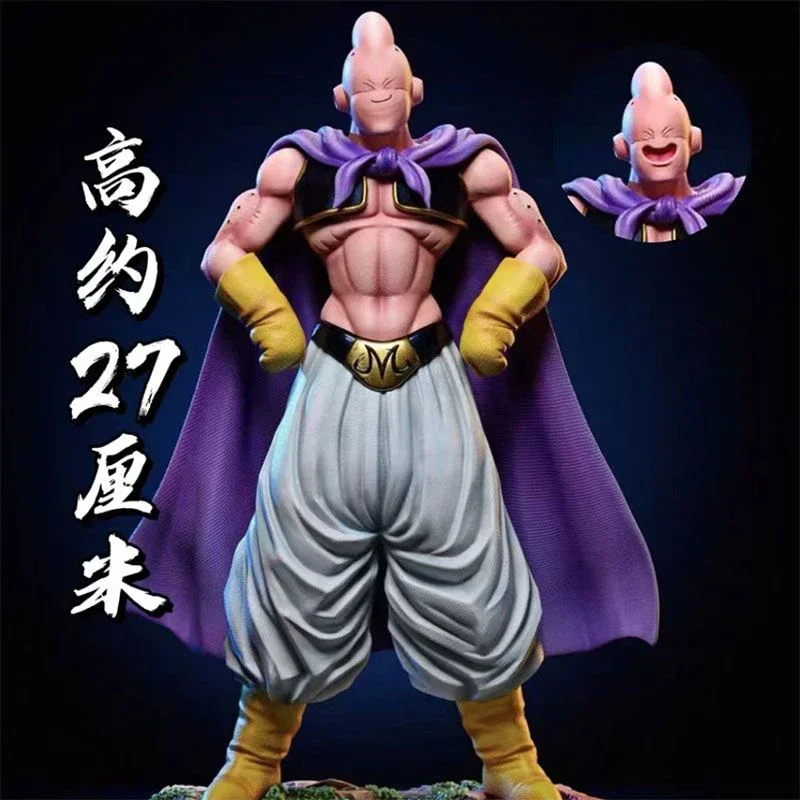 27cm Dragon Ball Figures Majin Buu Action Figures Double Header Boo Anime PVC Collection Model Ornament Toys Peripheral Gifts