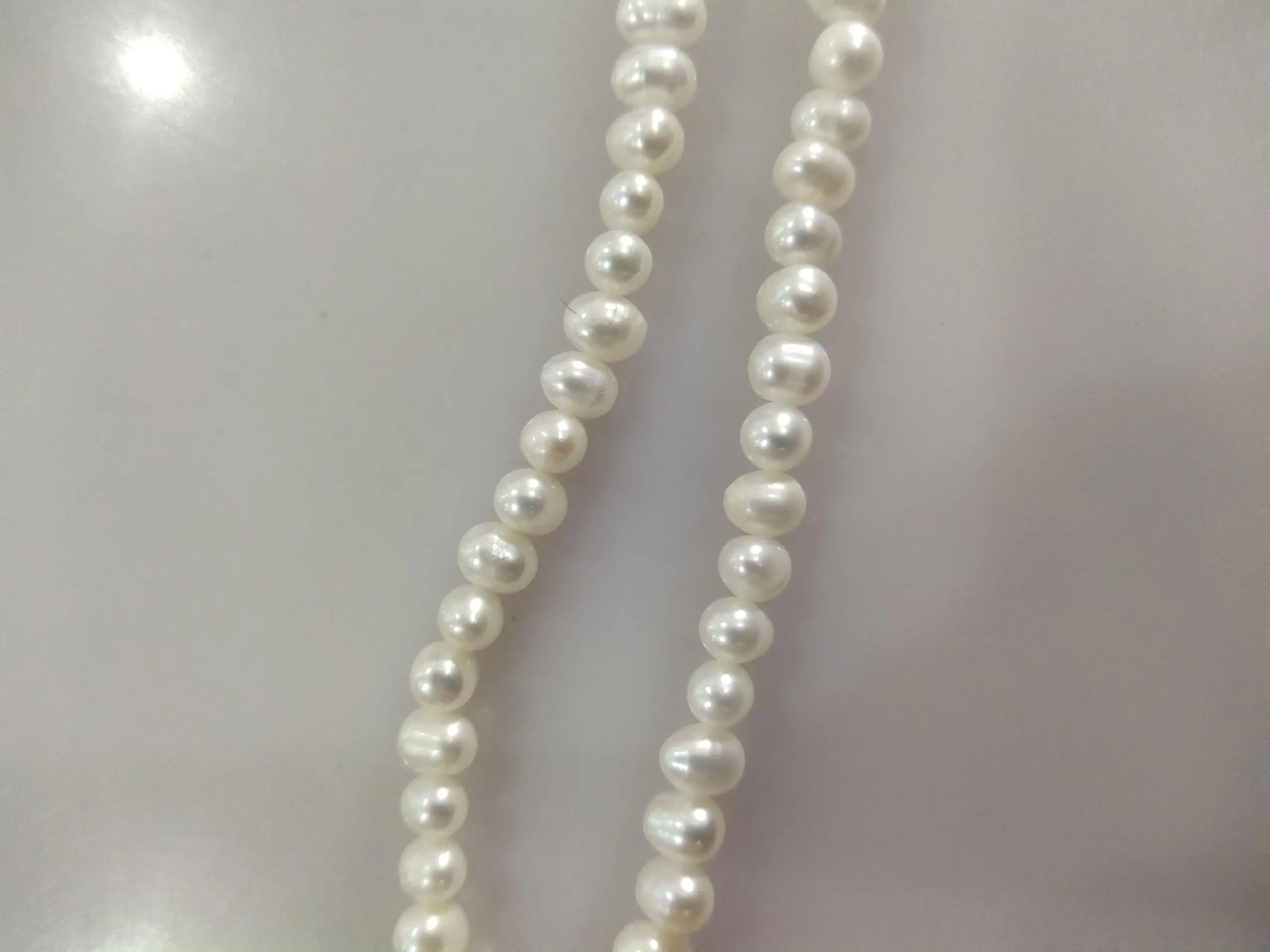 Grade AAA High-Quality Pearl Beads 100% Natural Freshwater Pearl White Round 4-5mm Bead Jewelry Making Diy Necklace Earring Bead