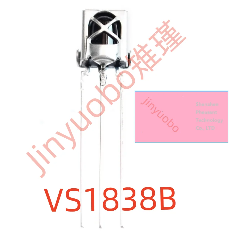 (5-100pcs)VS1838B HX1838 universal integrated Infrared Receiver with infrared receiving tube and shielding