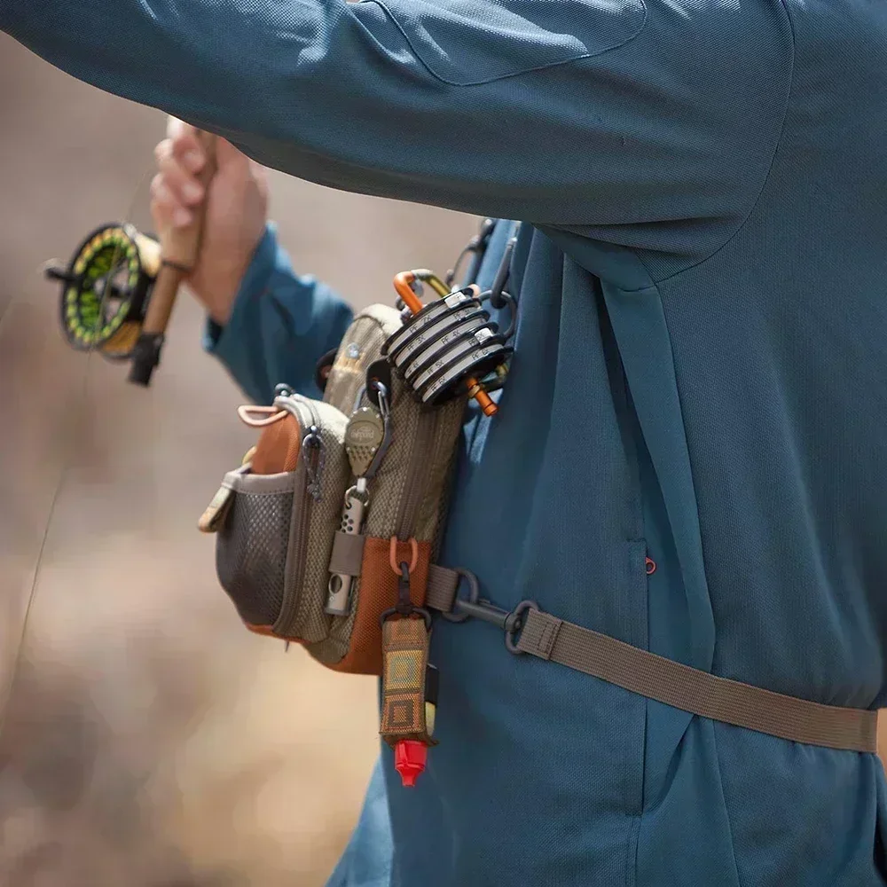 Hüfttasche Fliegenfischer-Brusttasche Wader-Gürtel Wading Summit Sling – Detail 6