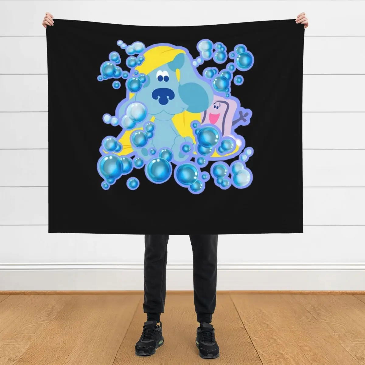 

Blues clues bubble bath Throw Blanket Luxury Designer Sofa Quilt Giant Sofa Blankets