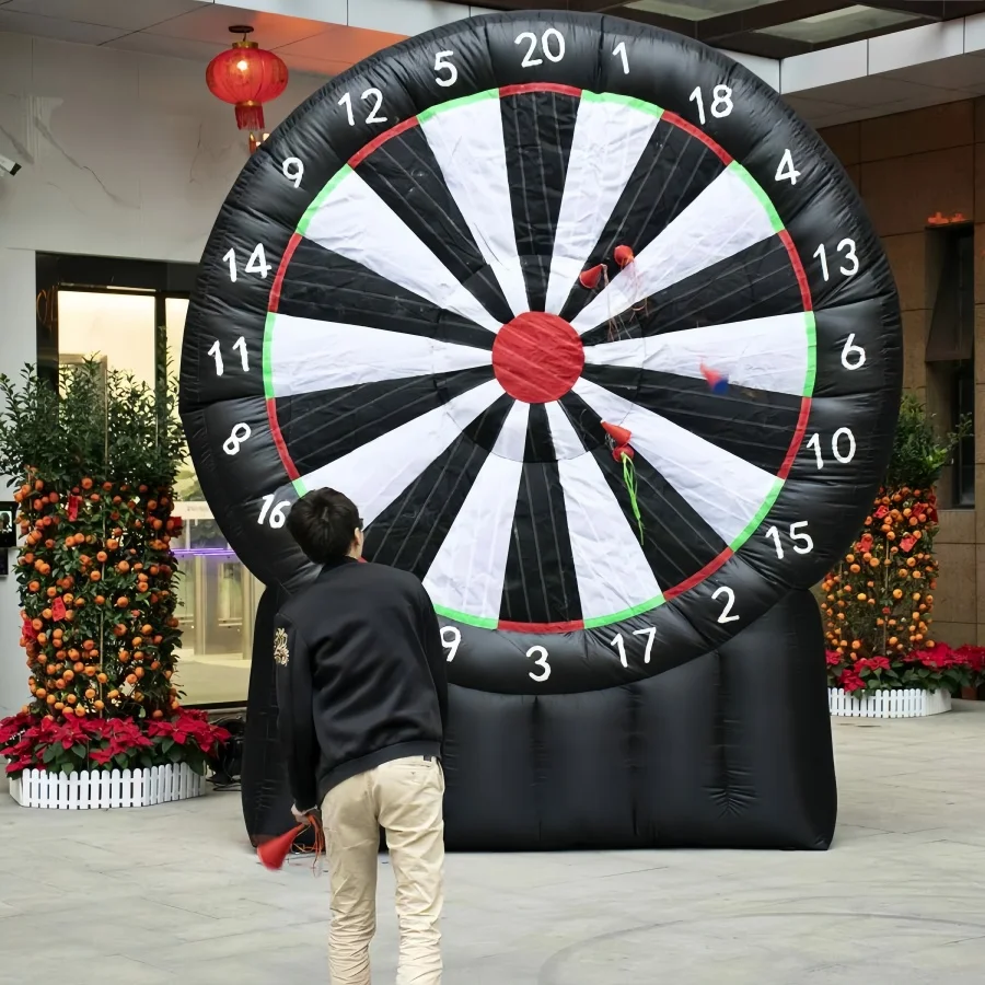 Round inflatable soccer dartboard/football dart board/human dart for sale