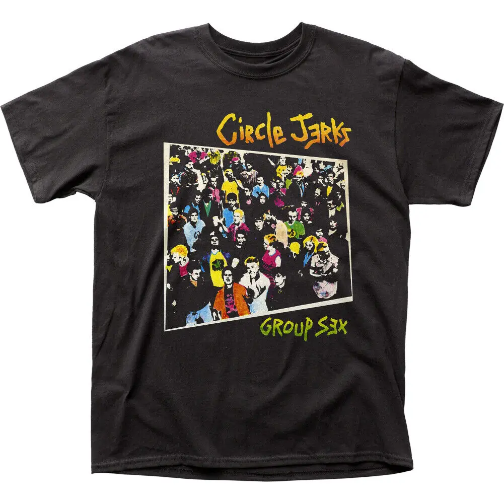 

Circle Jerks Group Sex T Shirt Mens Licensed Rock N Roll Music Band New Black