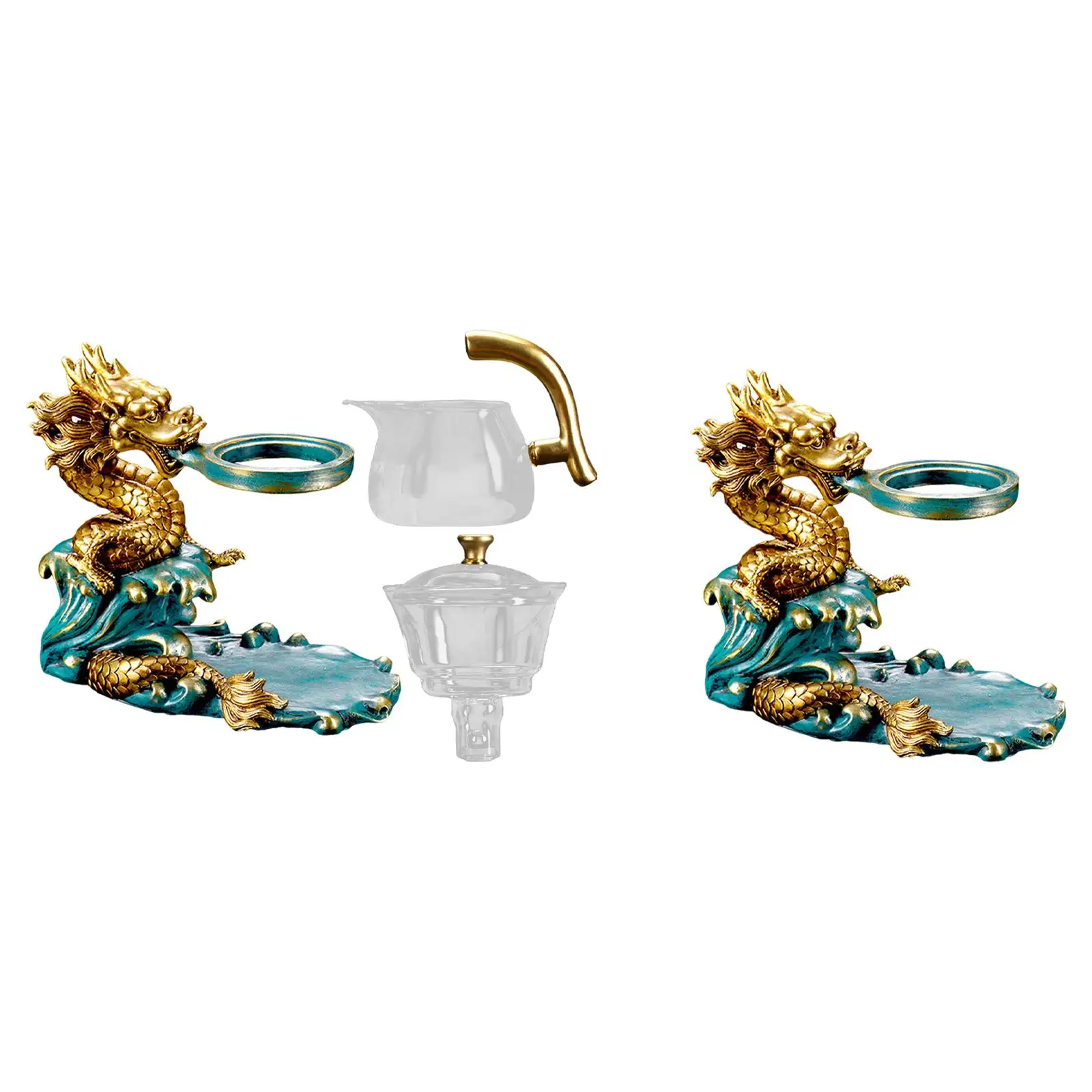 Tetera de Kung Fu fácil de limpiar, fabricante de té resistente al calor, juego de té de Kung Fu para regalo de cumpleaños, casa de té, decoración de Mesa del hogar del Día del Padre