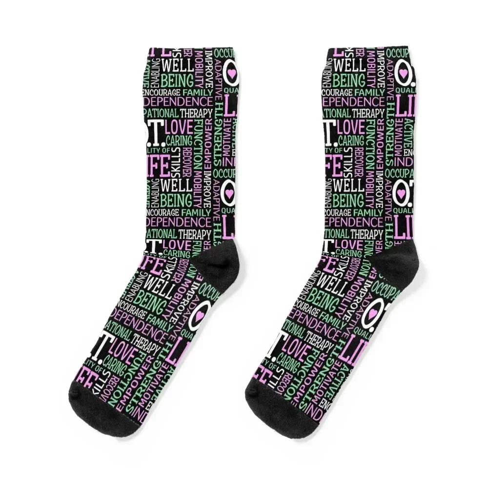 

OT Occupational Therapy Occupational Therapist Gift Socks designer moving stockings winter gifts Women Socks Men's