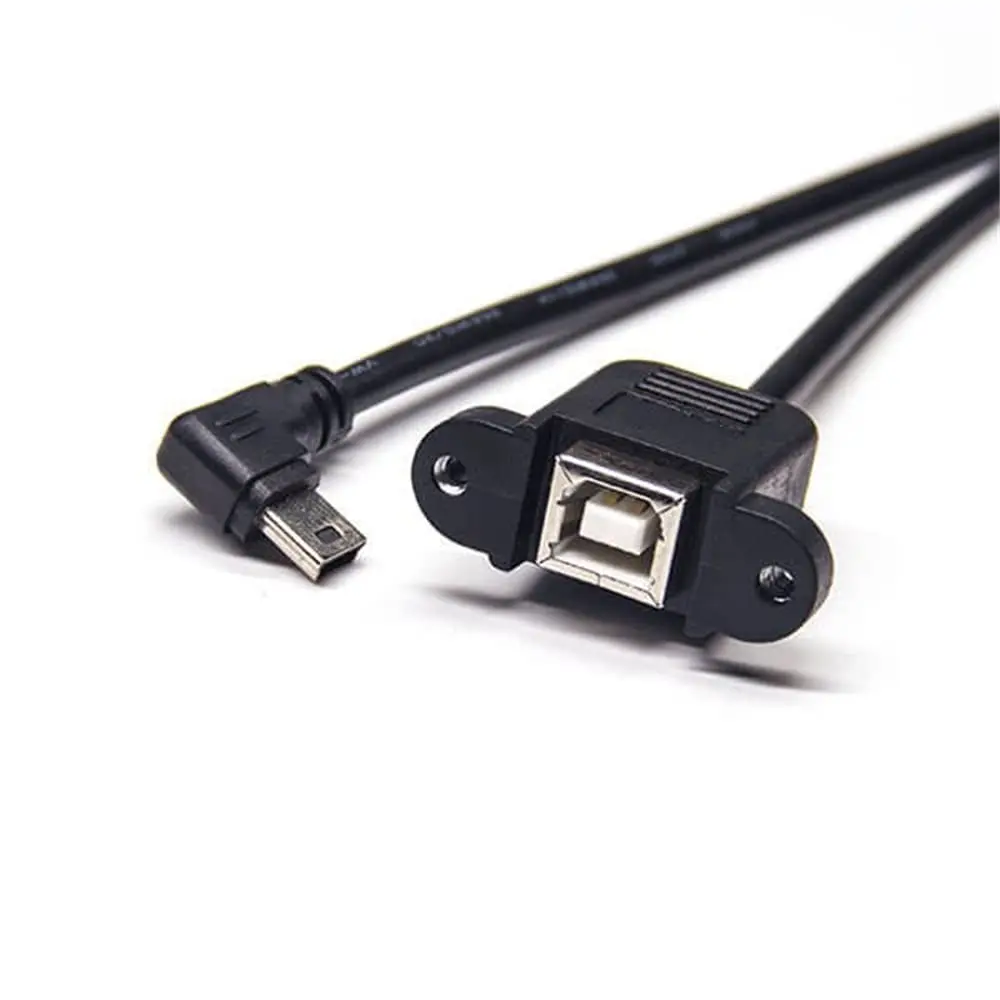 USB to Mini USB Type B Female to Mini USB Male Right Angle