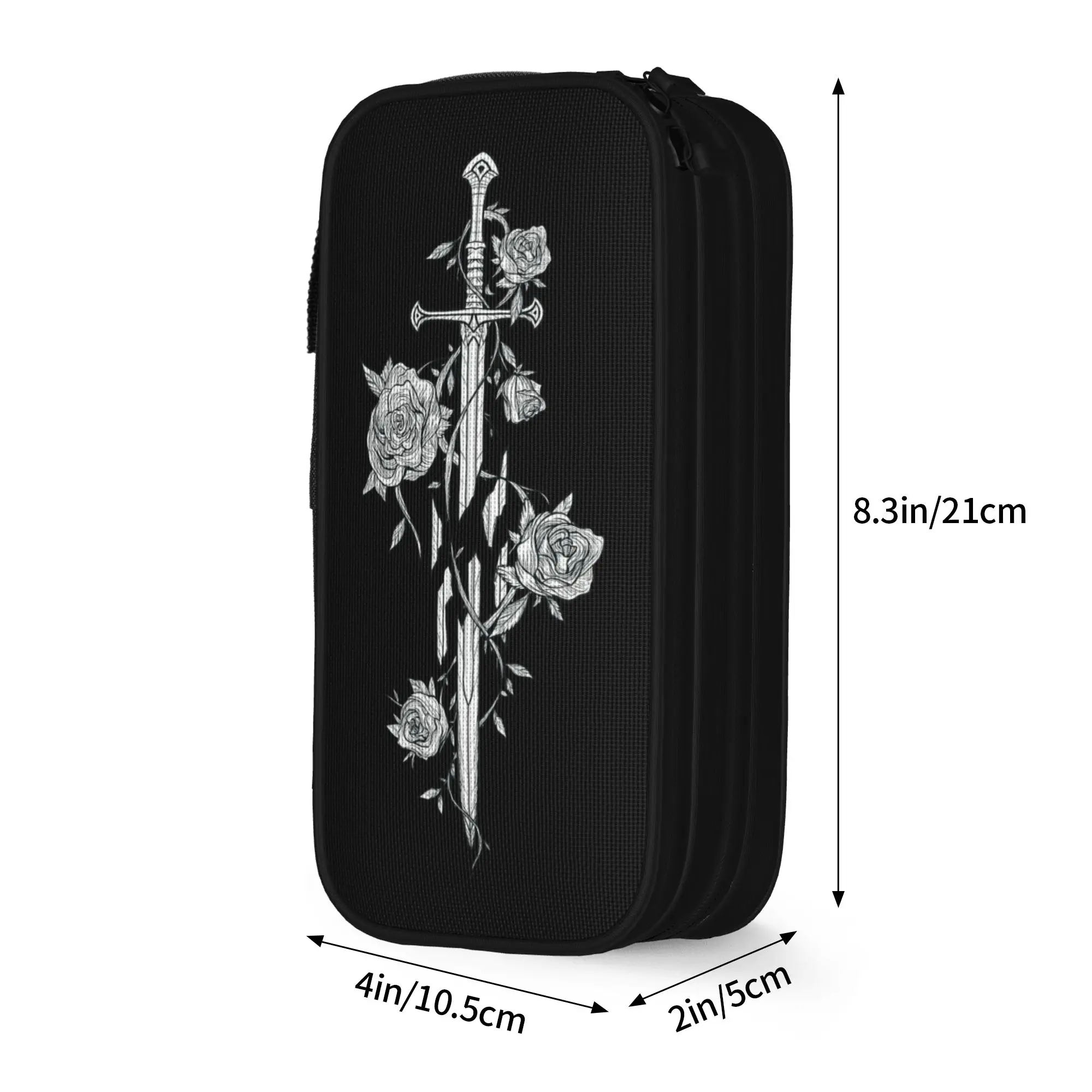 L-Lords Of The R-Rings Pencil Case Fashion  Pen Holder Bag Girls Boys Large Storage School Supplies Cosmetic Pencil Box