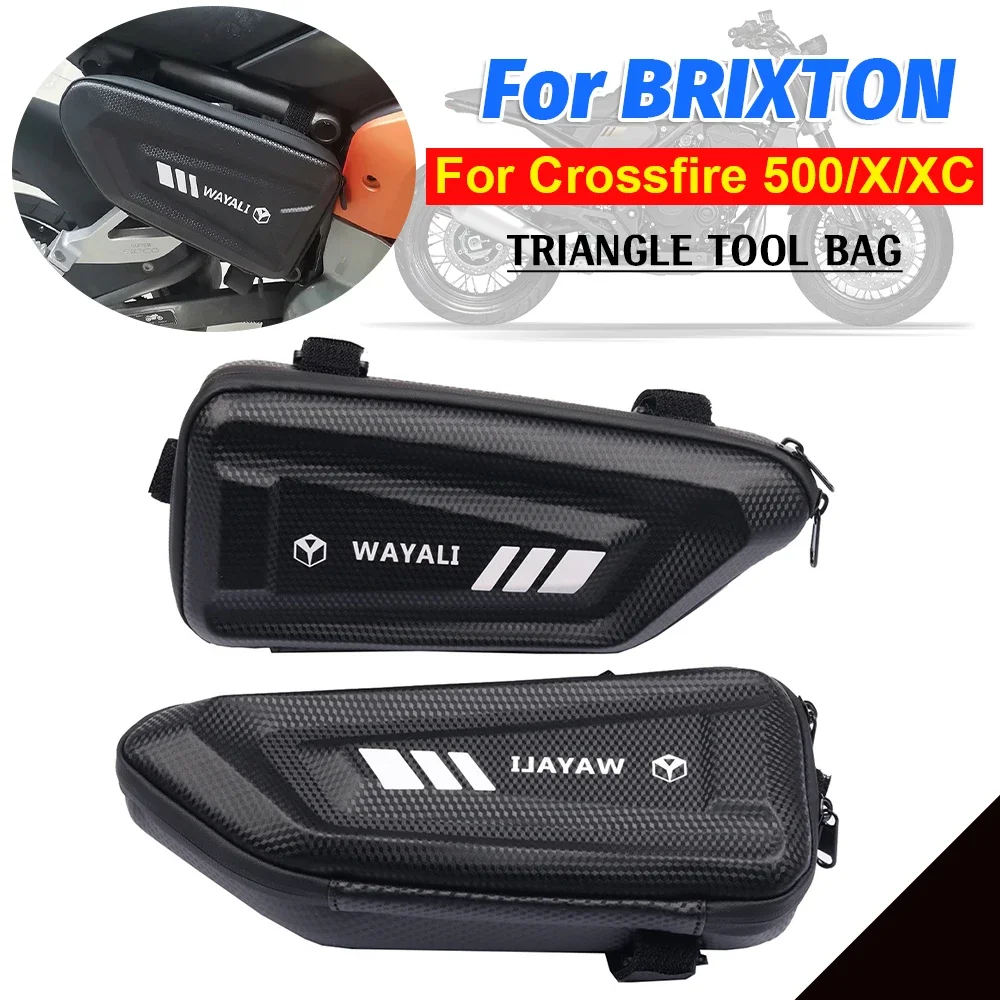 

For Brixton Crossfire 500 X XC 500X 125XS 125 XS Motorcycle Accessories Hard Shell Triangle Side Bag Waterproof Storage Tool Bag