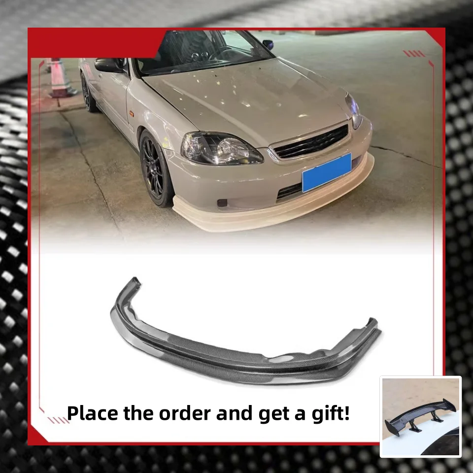 

Carbon fiber Front lip for Honda civic 2003-2006 modified New Style Front shovel Anti-collision Bumper