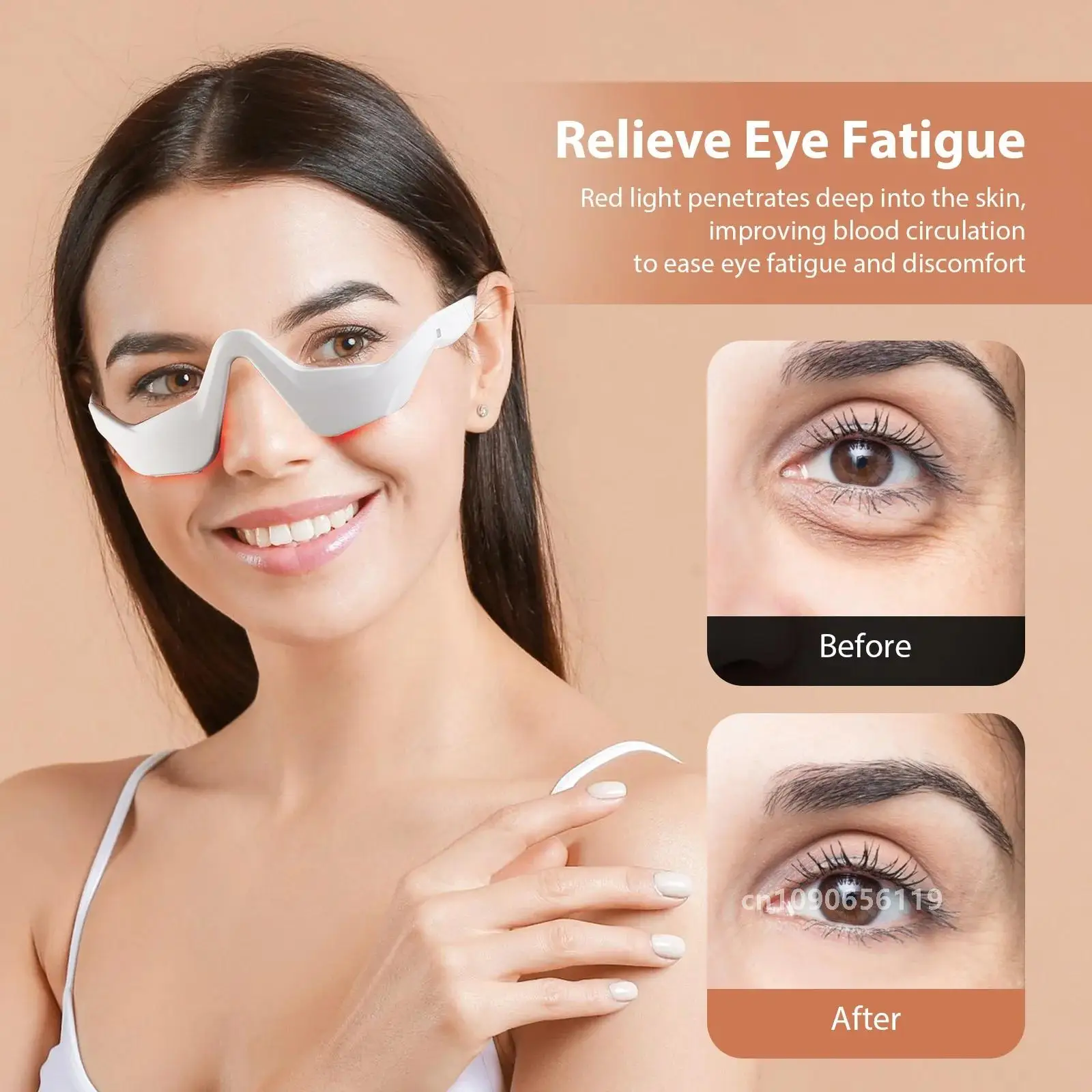 Appareil de relaxation des yeux EMS, masseur de soins oculaires, 4 modes, efface la fatigue des yeux et les cernes