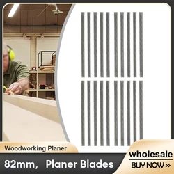 Planer Blades Carbon Steel Woodworking Planer 82mm Reversible Electric Planer Blades Boxed HSS For MKT For Cutting Woods