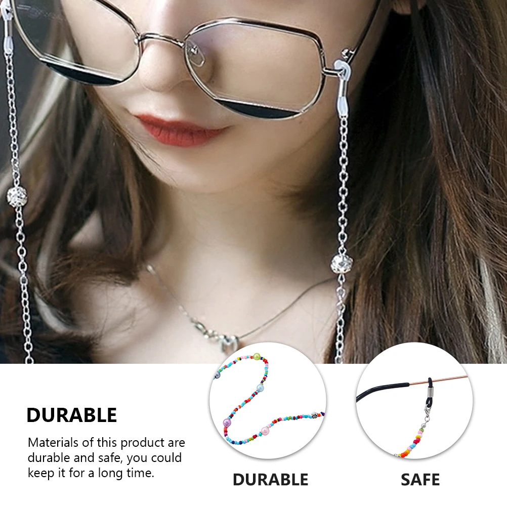 

Anti Lost Eyeglass Lanyard Glasses Strap Lightweight Portable Holder Multifunctional Straps Durable Safe Long Use Wear Tear